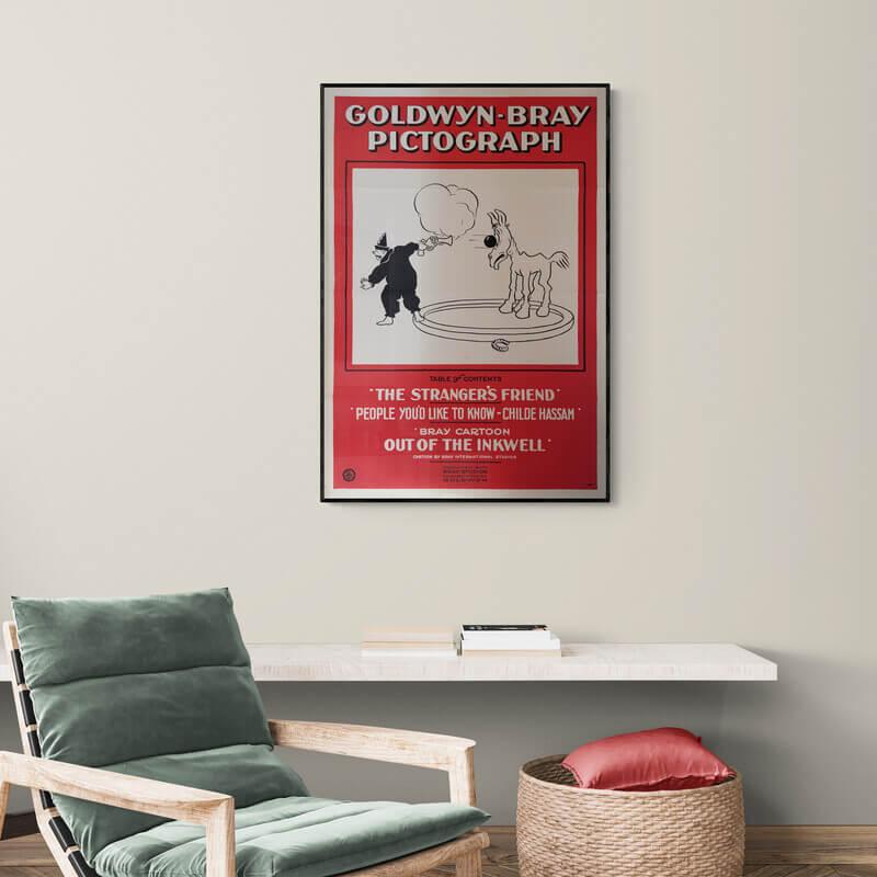 Goldwyn_Bray_Red_Cartoon_Cozy_room_with_armchair_and_wall_shelf (1)