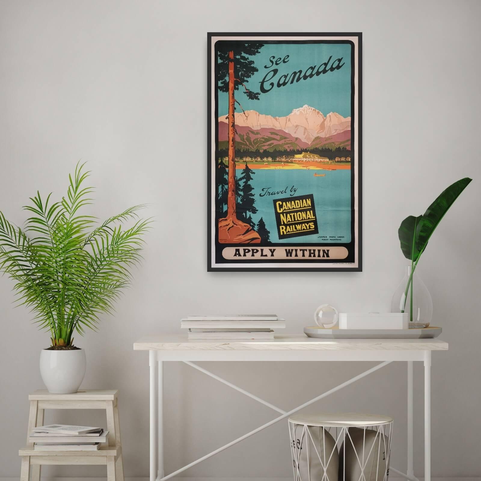 canada-casper-lodge-original-vintage-plakat