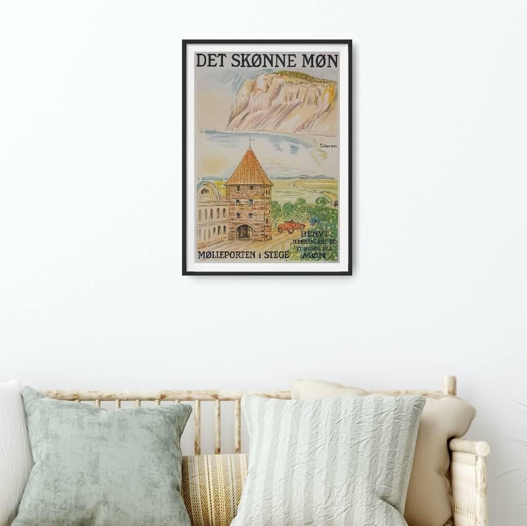 det-skoenne-moen-original-vintage-plakat