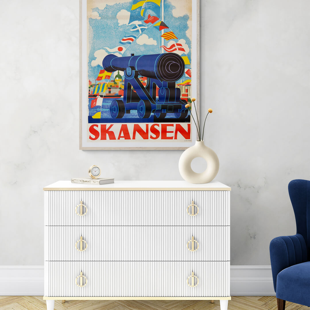 Skansen, Stockholm - Flag og kanon