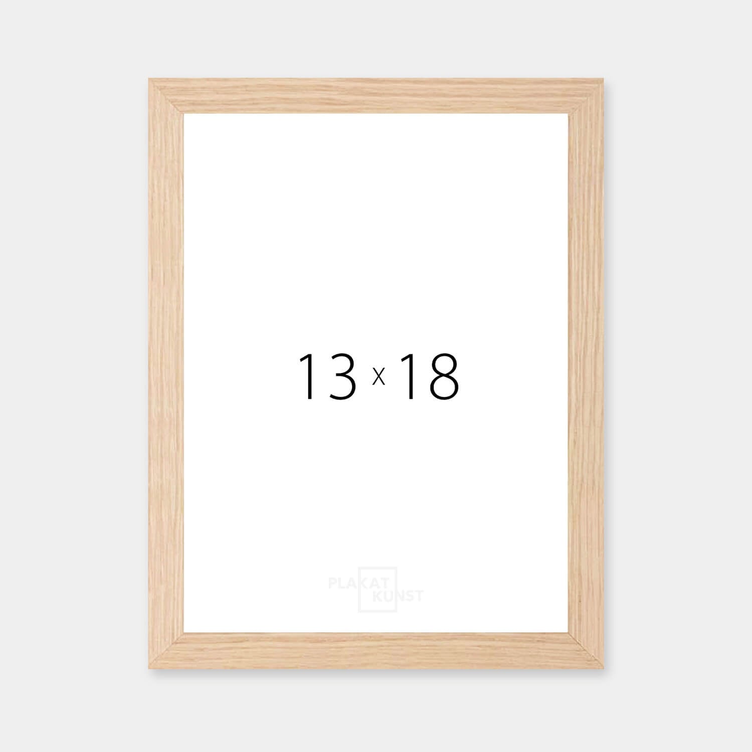 Massiv egetræsramme – Smal (12 mm) – 13x18 cm