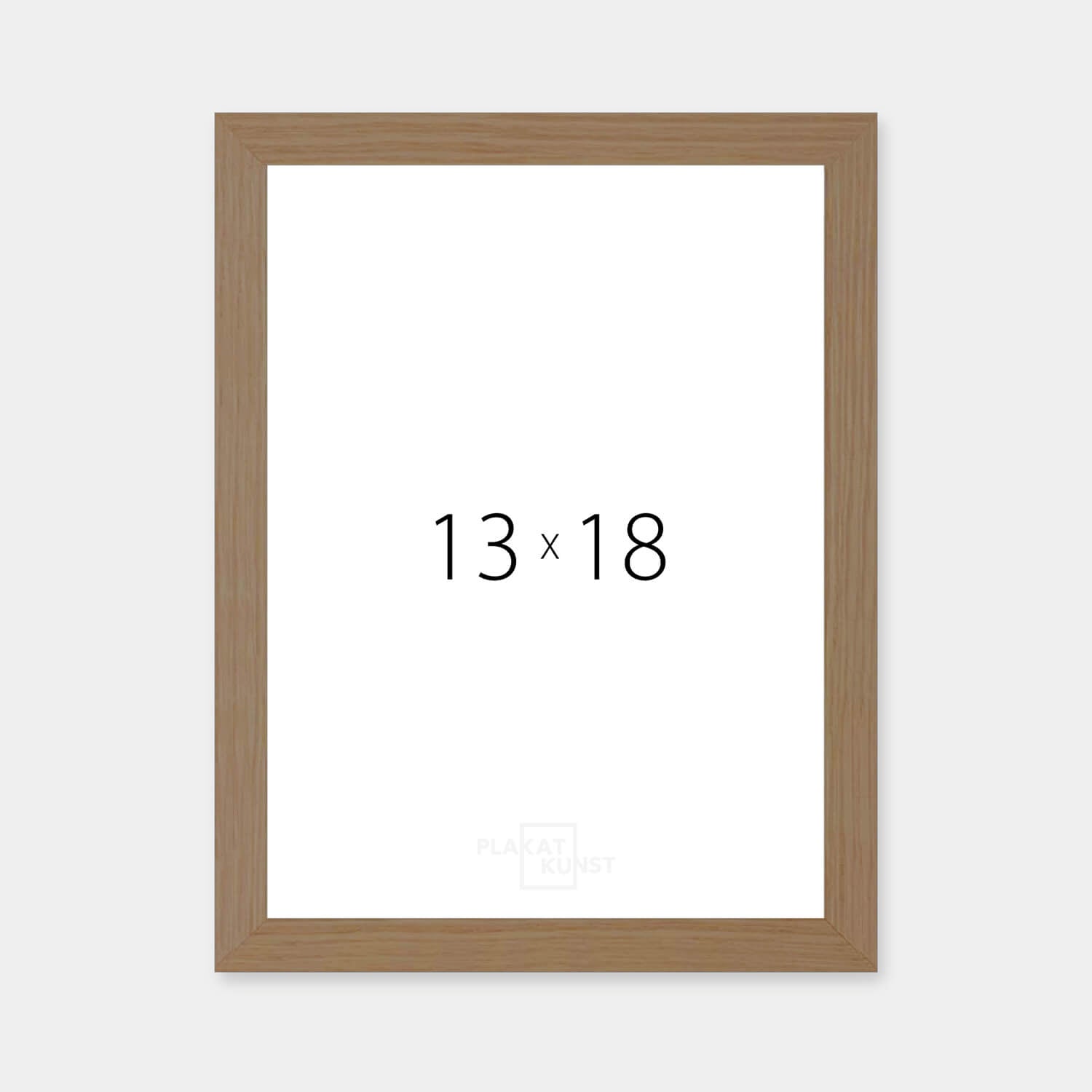 Mørk eg træramme – Smal (12 mm) – 13x18 cm