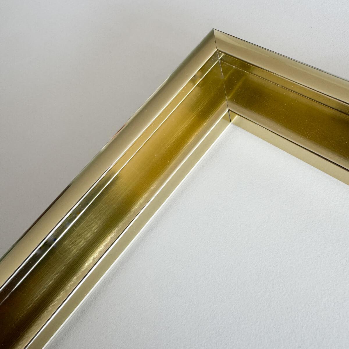 Guld premium aluramme - Smal (6 mm) - 70x100 cm-PlakatKunst
