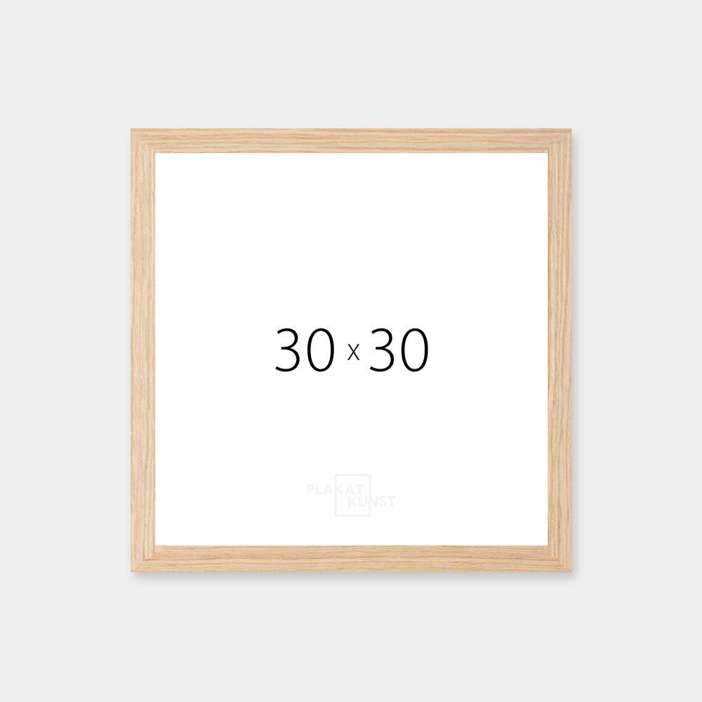 Massiv egetræsramme - Bred (20 mm) - 30x30 cm