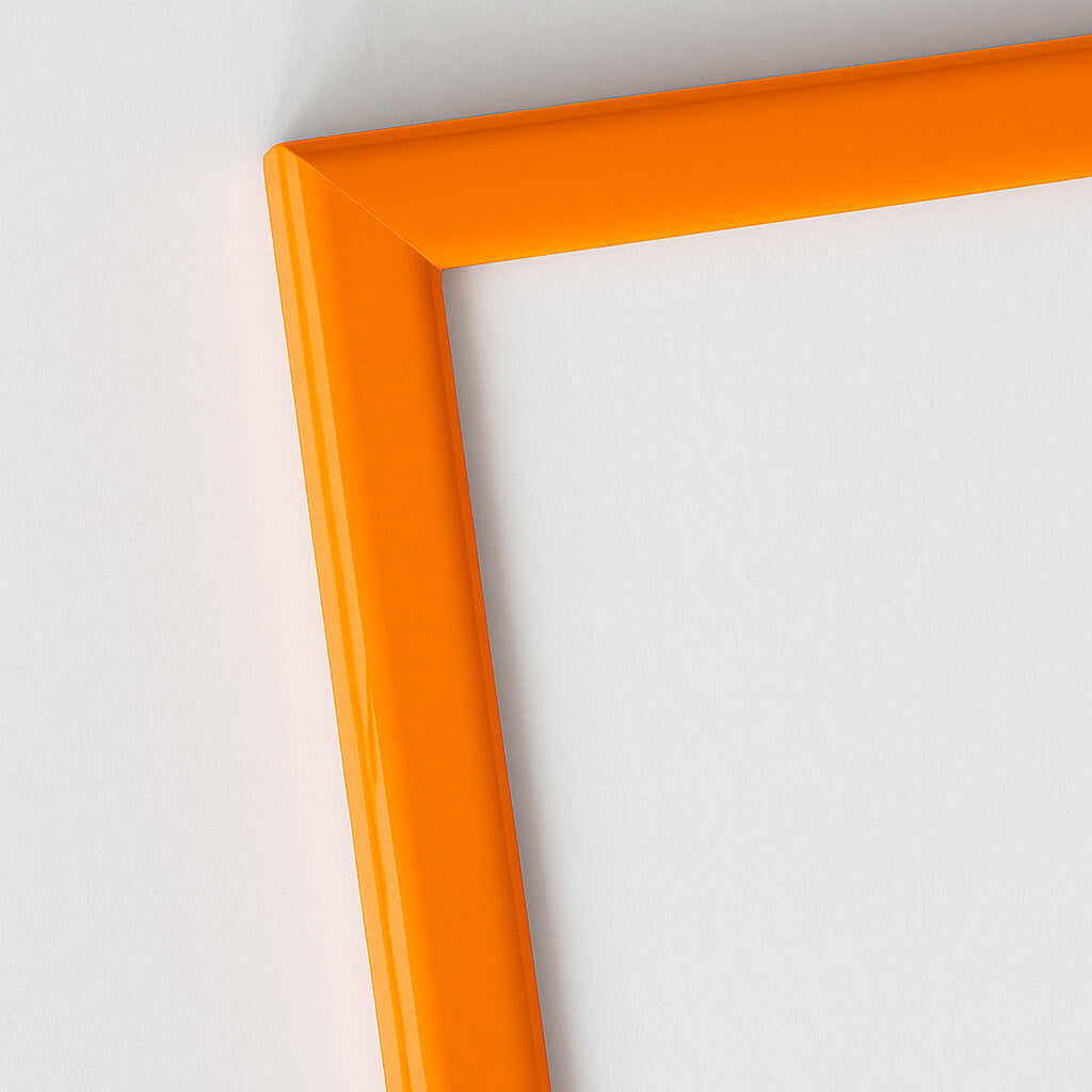 Orange blank træramme – Smal (13 mm) – A5 (15x21 cm)