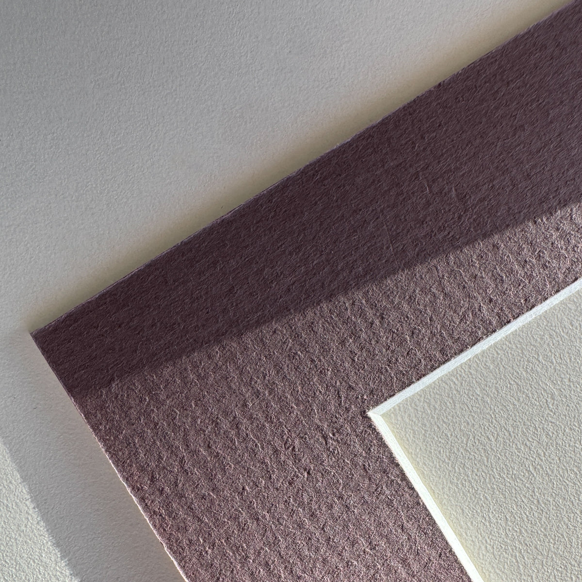 Støvet mauve passepartout