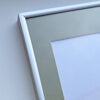 Mat sølv aluramme - Smal (9 mm) - 60x60 cm