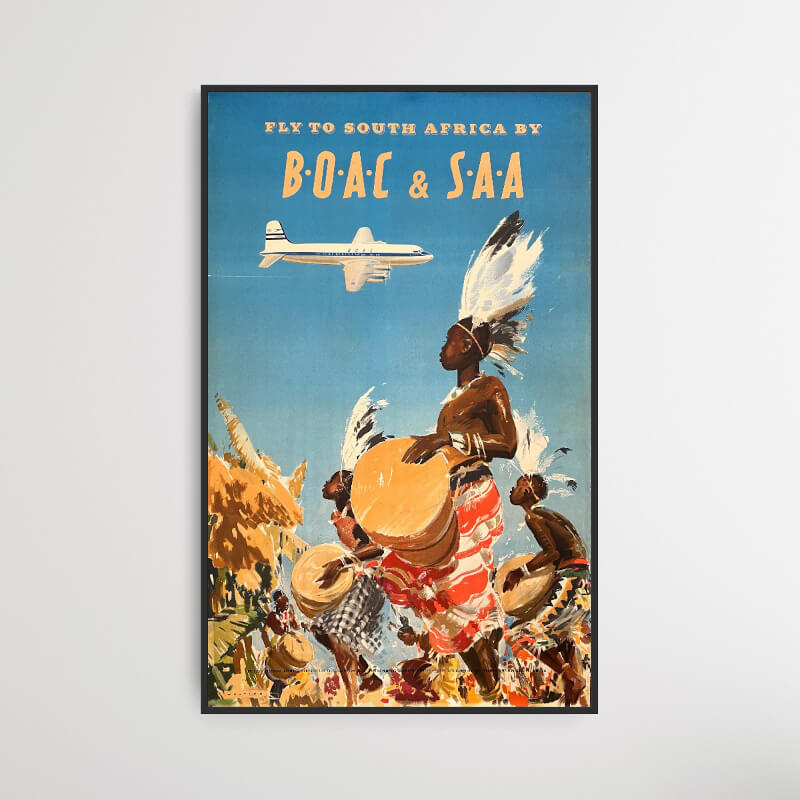 Fly to South Africa by B.O.A.C. & S.A.A.