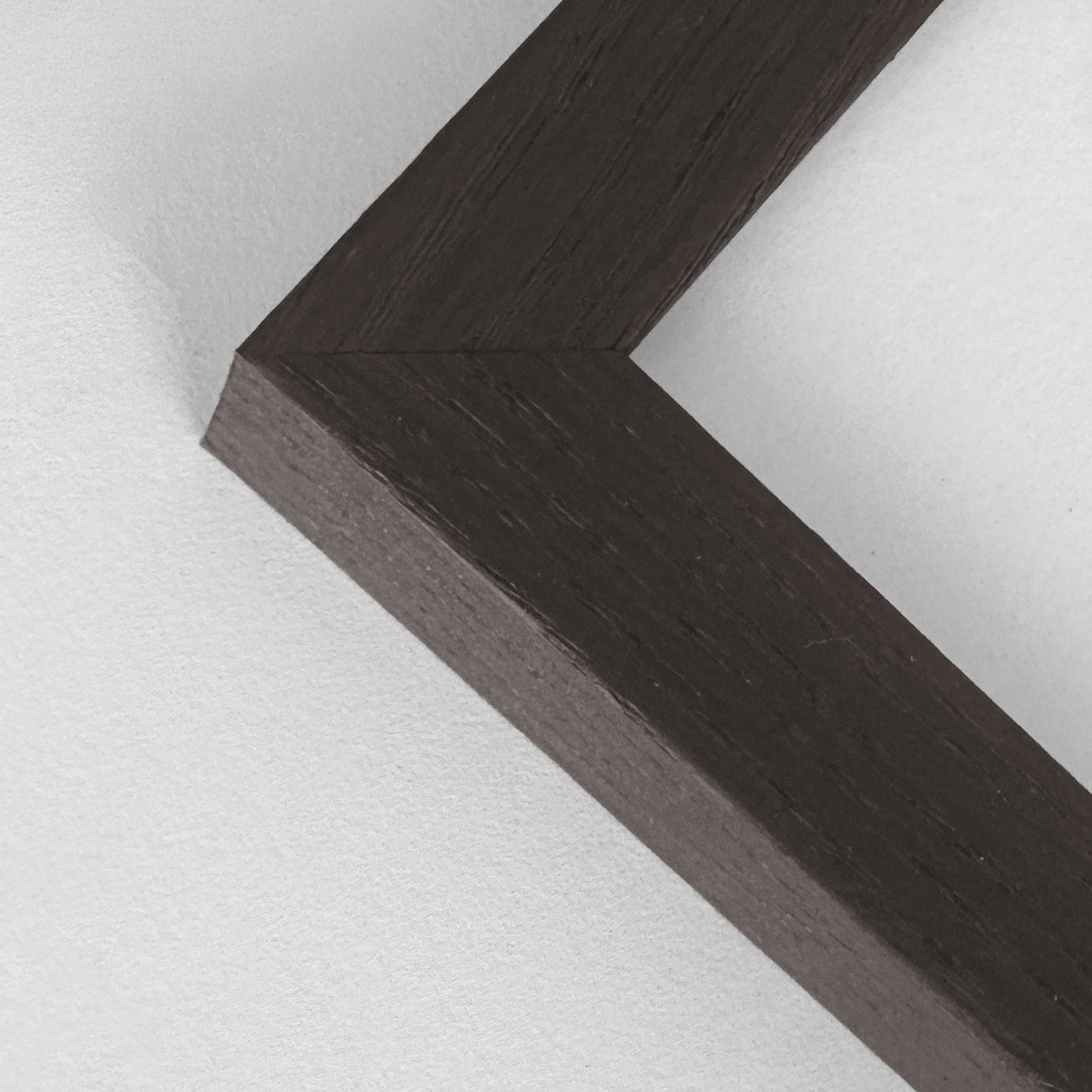 Mørk røget eg træramme - Bred (20x20 mm) - Specialmål