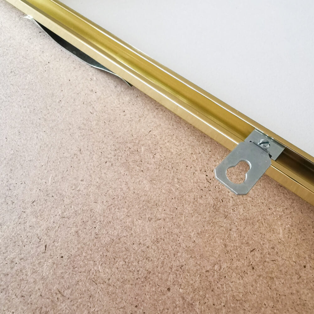 Guld premium aluramme - Smal (9 mm) - 100x140 cm
