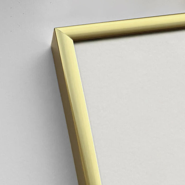 Guld premium aluramme - Smal (6 mm) - A0 (84,1x118,9 cm)