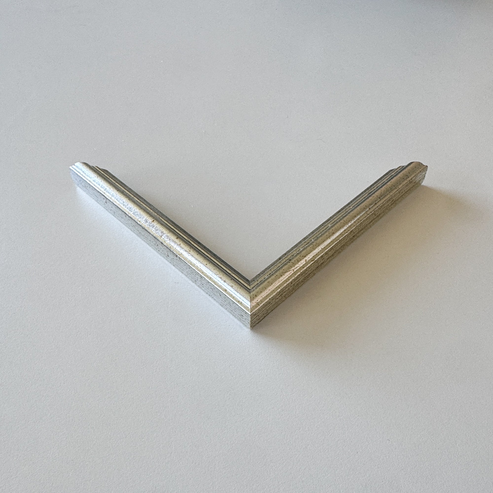 Hjørneprøve: Vintage sølvramme - Smal (15 mm)