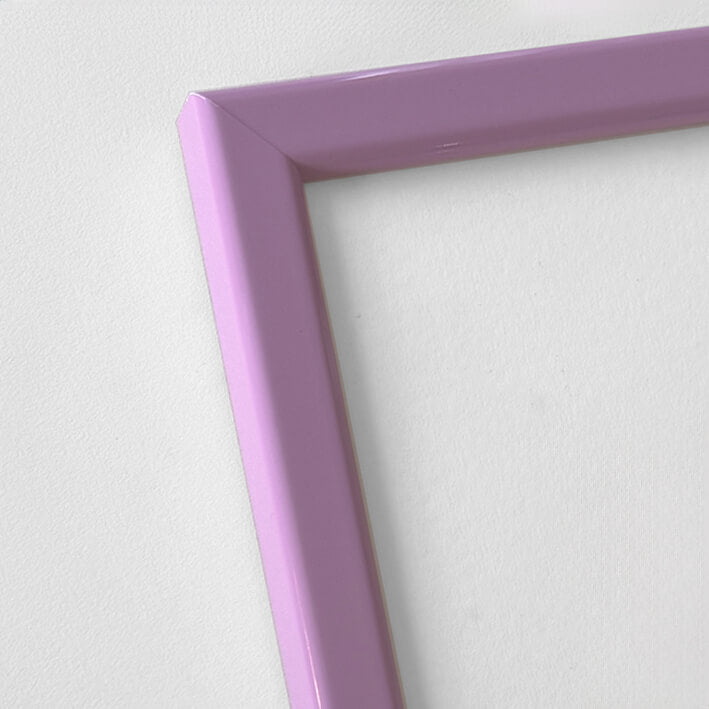 Lyserød blank træramme - Smal (13 mm) - 18x24 cm