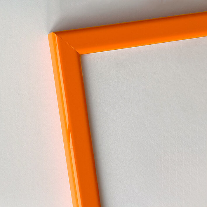Orange blank træramme – Smal (13 mm) – 18x24 cm