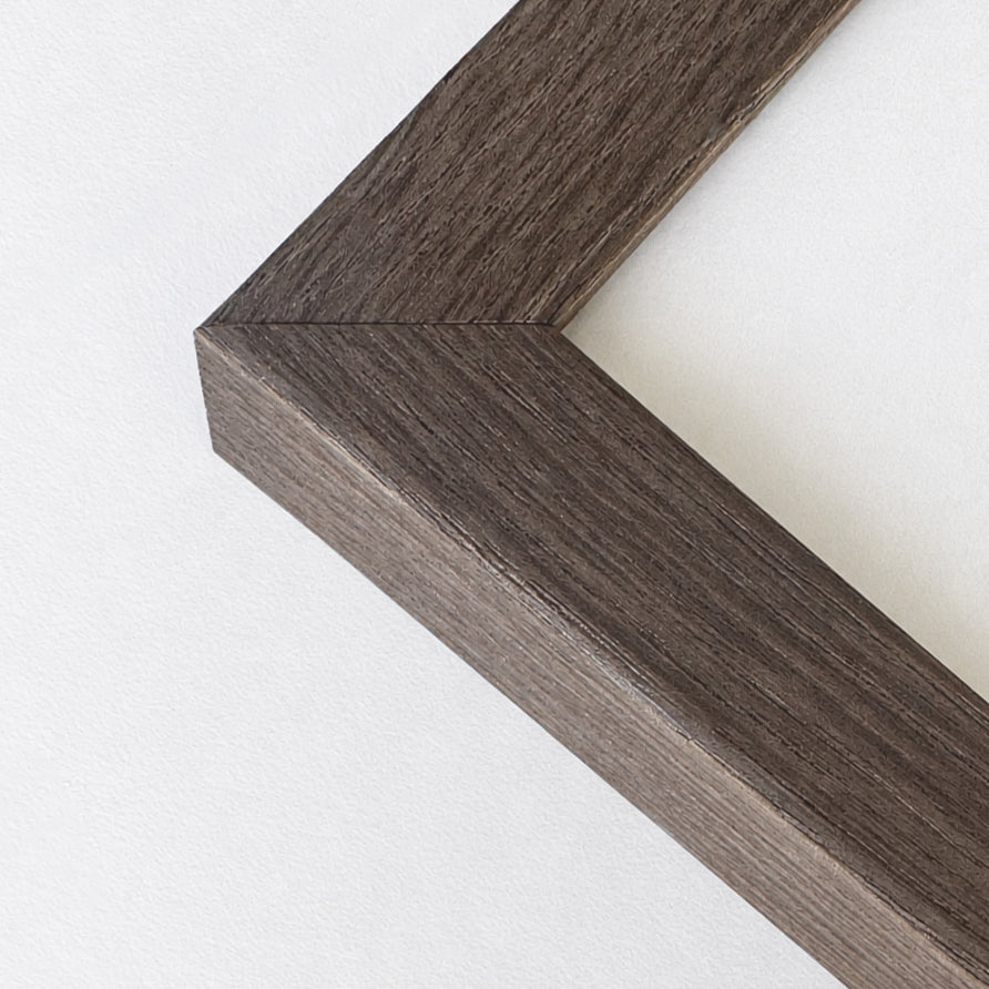 Røget eg træramme - Bred (20x20 mm) - Specialmål