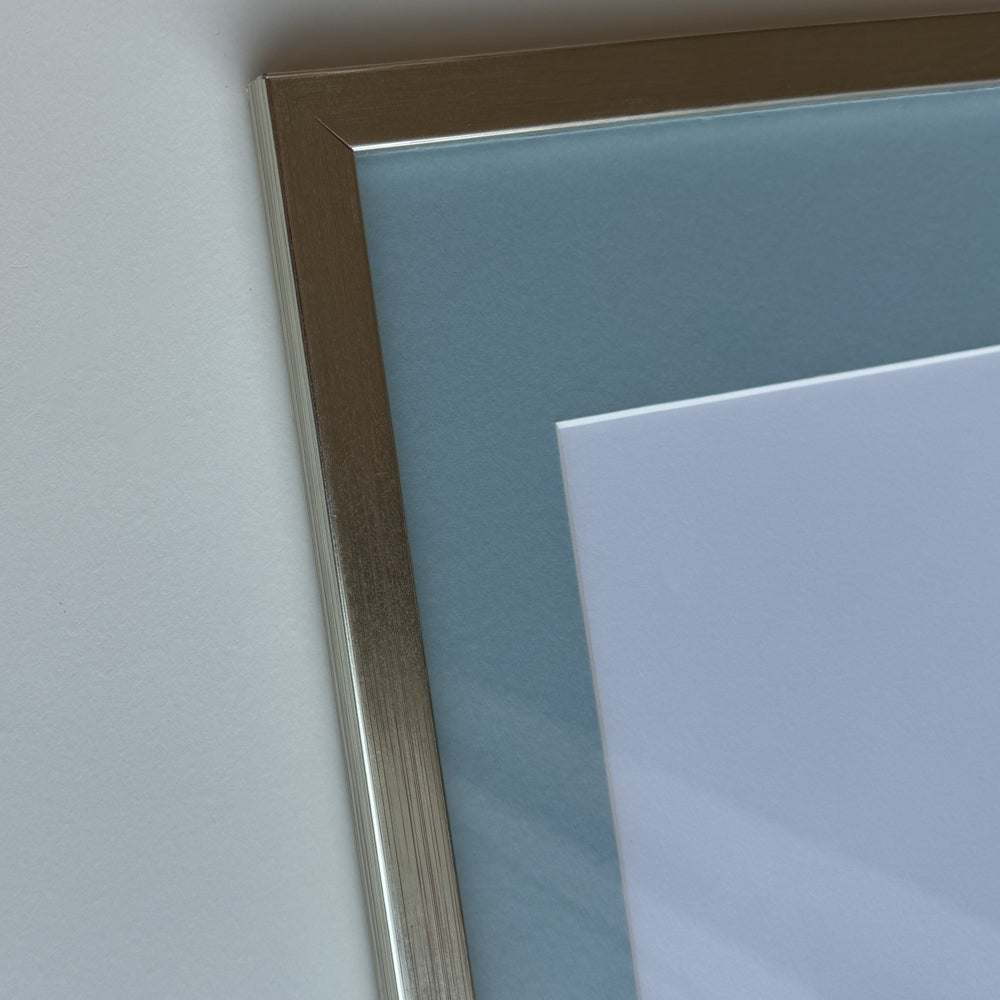 Sølv træramme - Smal (13 mm)