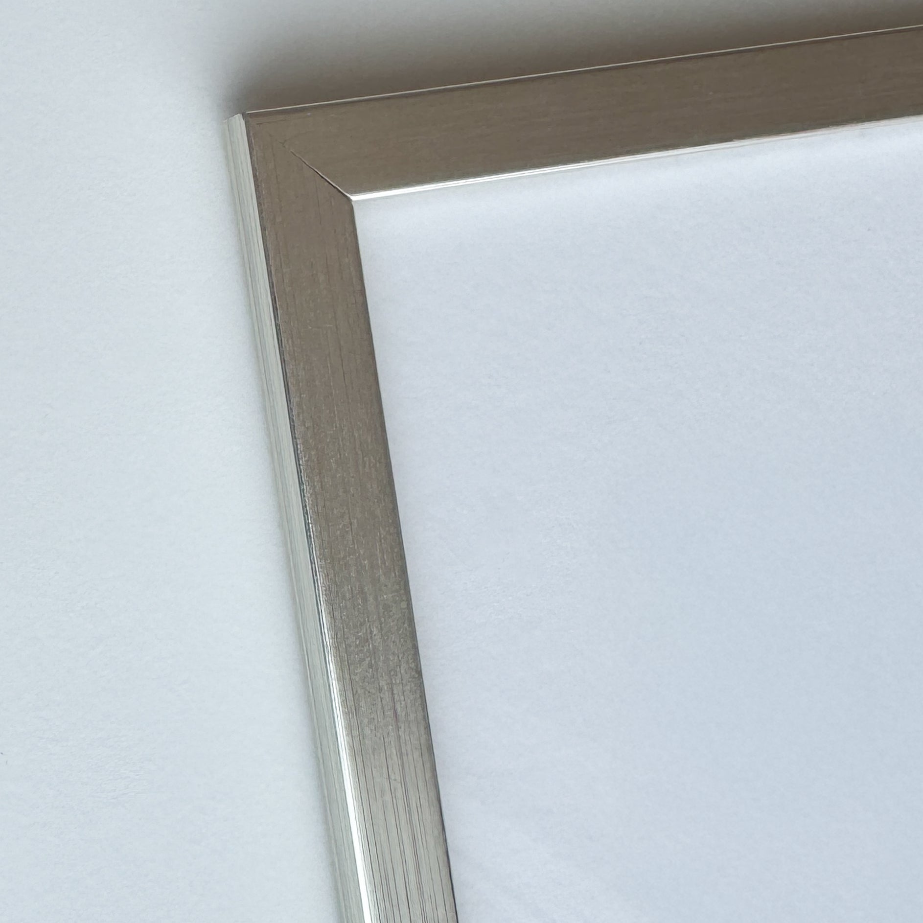 Sølv træramme - Smal (13 mm)