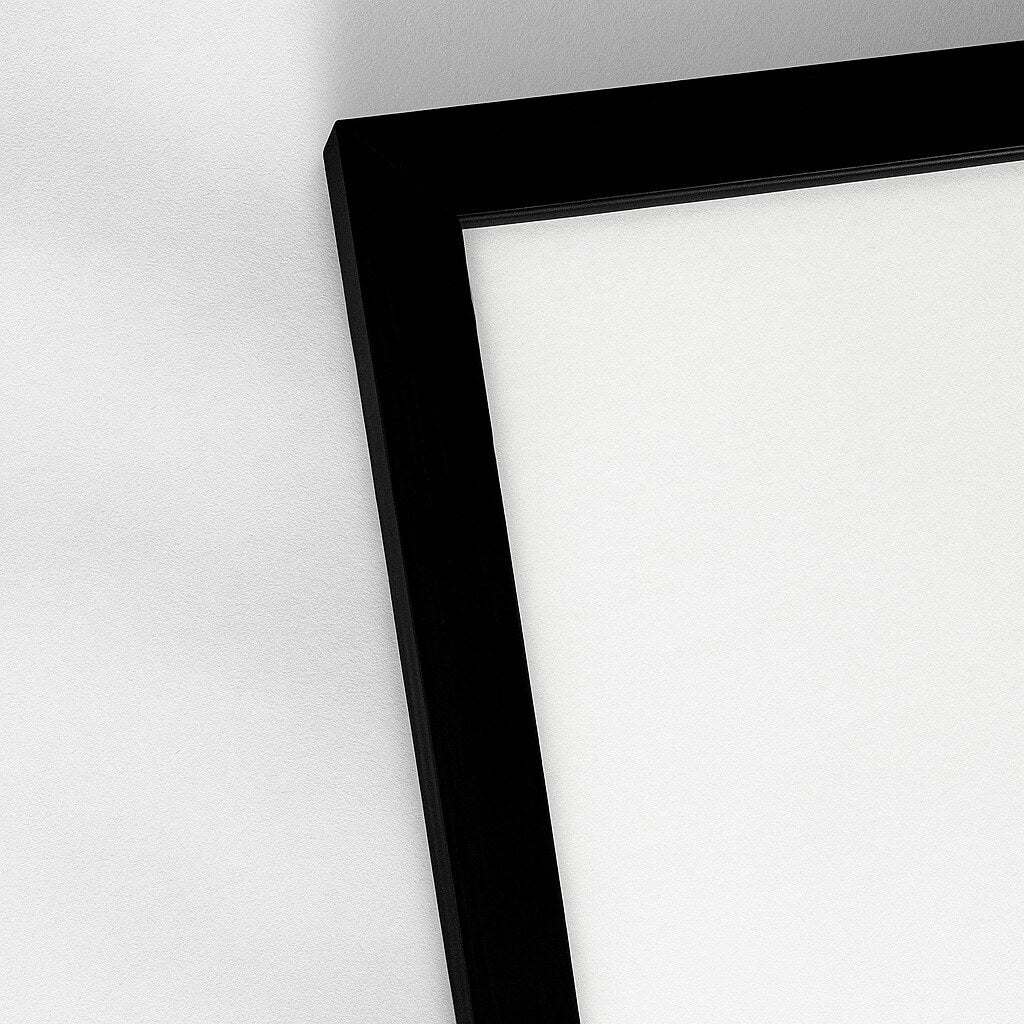 Sort træramme - Smal (10 mm)