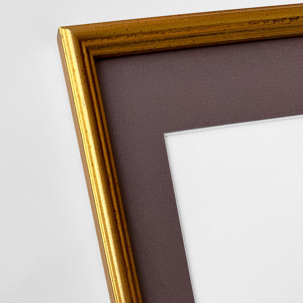 Vintage guldramme - Smal (15 mm) - 30x40 cm
