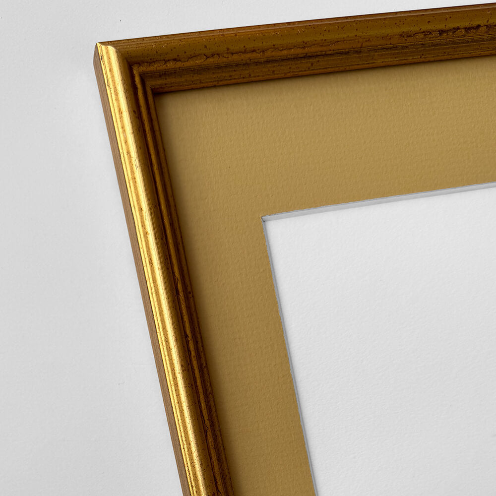 Vintage guldramme - Smal (15 mm) - 30x40 cm