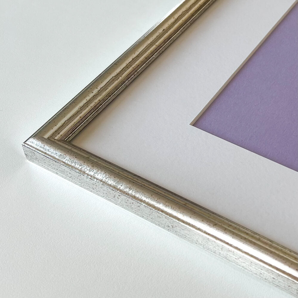 Vintage sølvramme – Smal (15 mm) – 40x50 cm