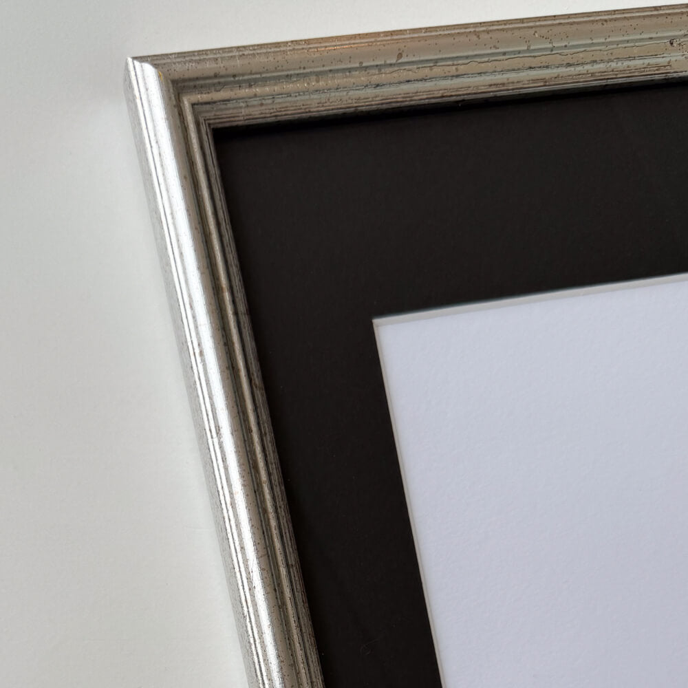 Vintage sølvramme – Smal (15 mm) – 40x50 cm