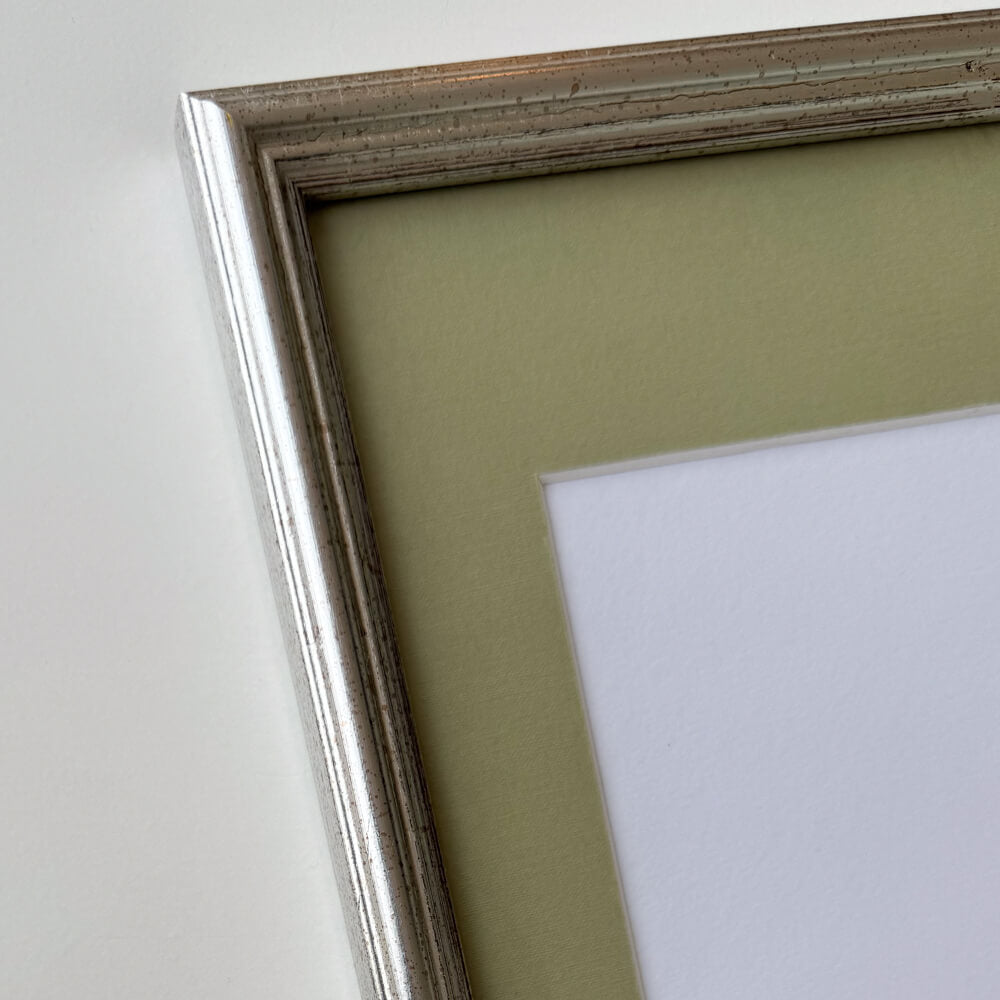 Vintage sølvramme – Smal (15 mm) – 40x50 cm