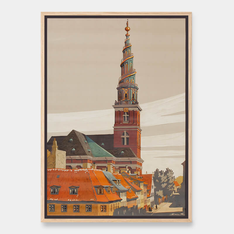 Vor Frelser Kirke, København - Sven Henriksen | PlakatKunst.dk