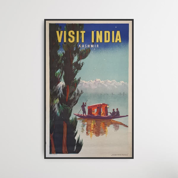 Visit - Kashmir | vintage litografi | PlakatKunst